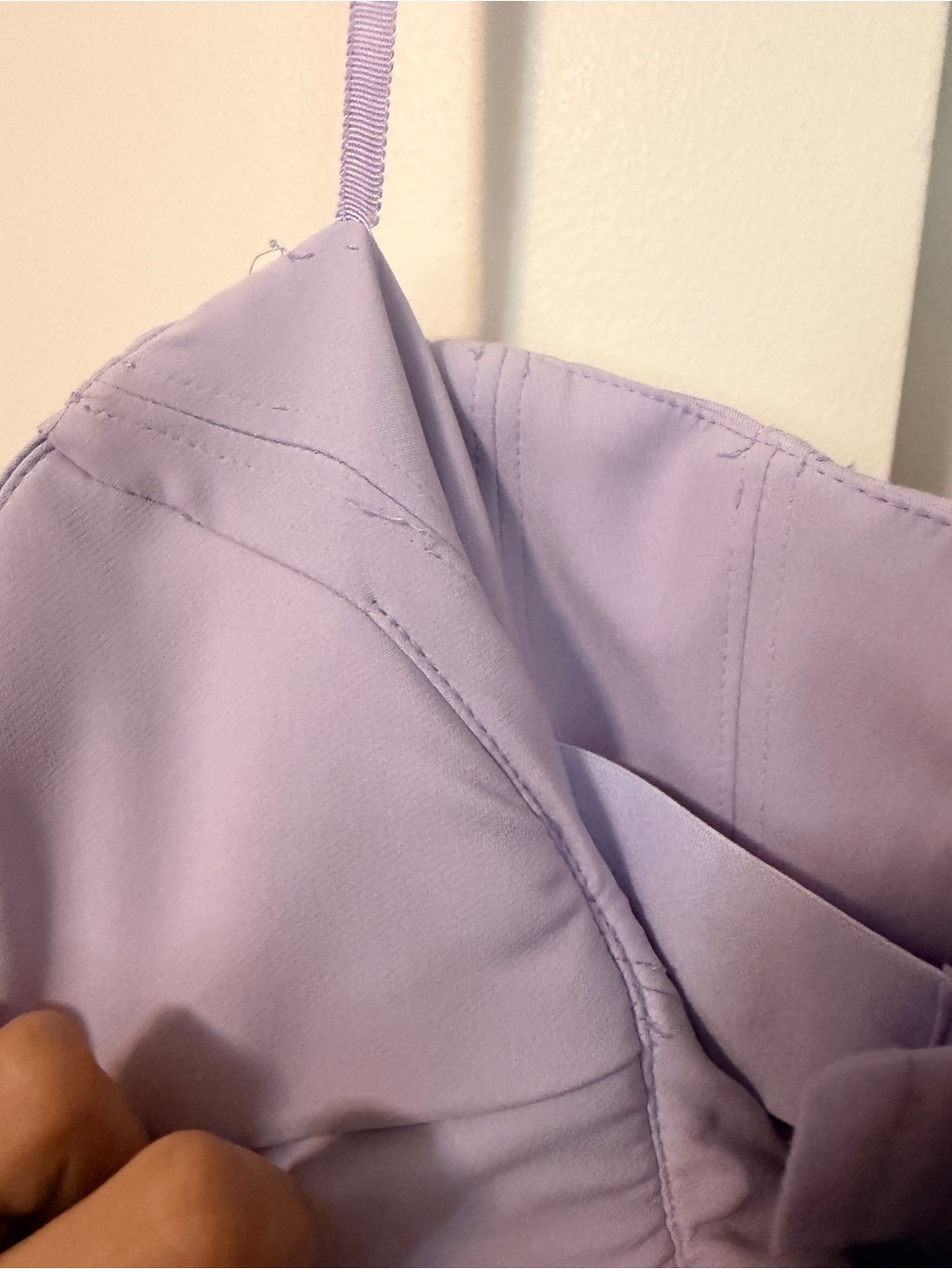 House of CB Lavender Strapless Corset Pleated Midi Dress - Picture 12 of 17